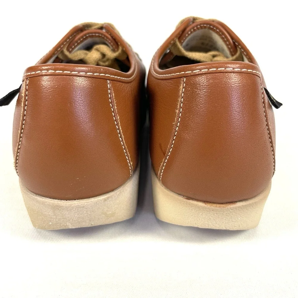 Vintage Soft Spots Cream Puffs Leather‎ Loafers Brown Womens 6.5 USA Comfort